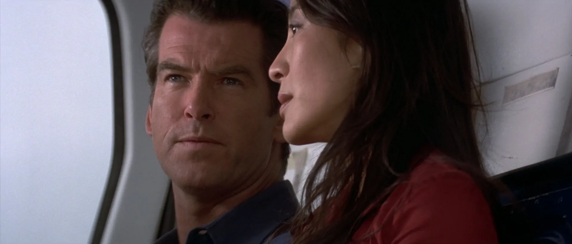 Pierce Brosnan and Michelle Yeoh in Tomorrow Never Dies (1997)