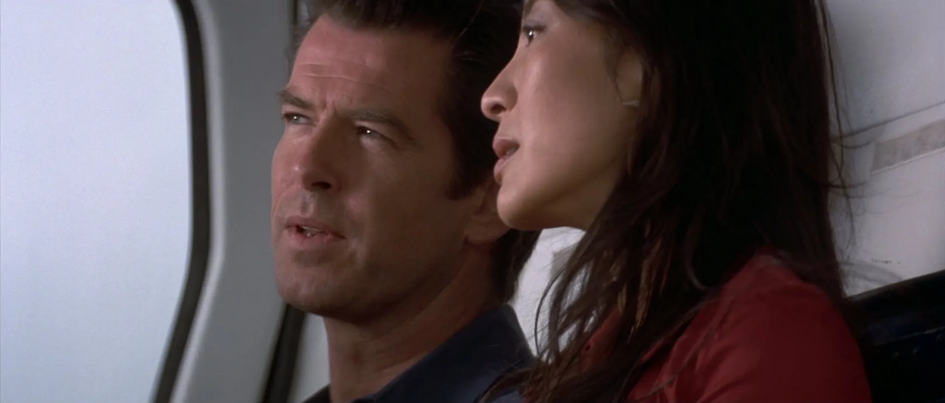 Pierce Brosnan and Michelle Yeoh in Tomorrow Never Dies (1997)