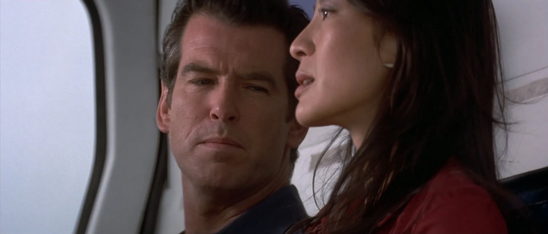 Pierce Brosnan and Michelle Yeoh in Tomorrow Never Dies (1997)