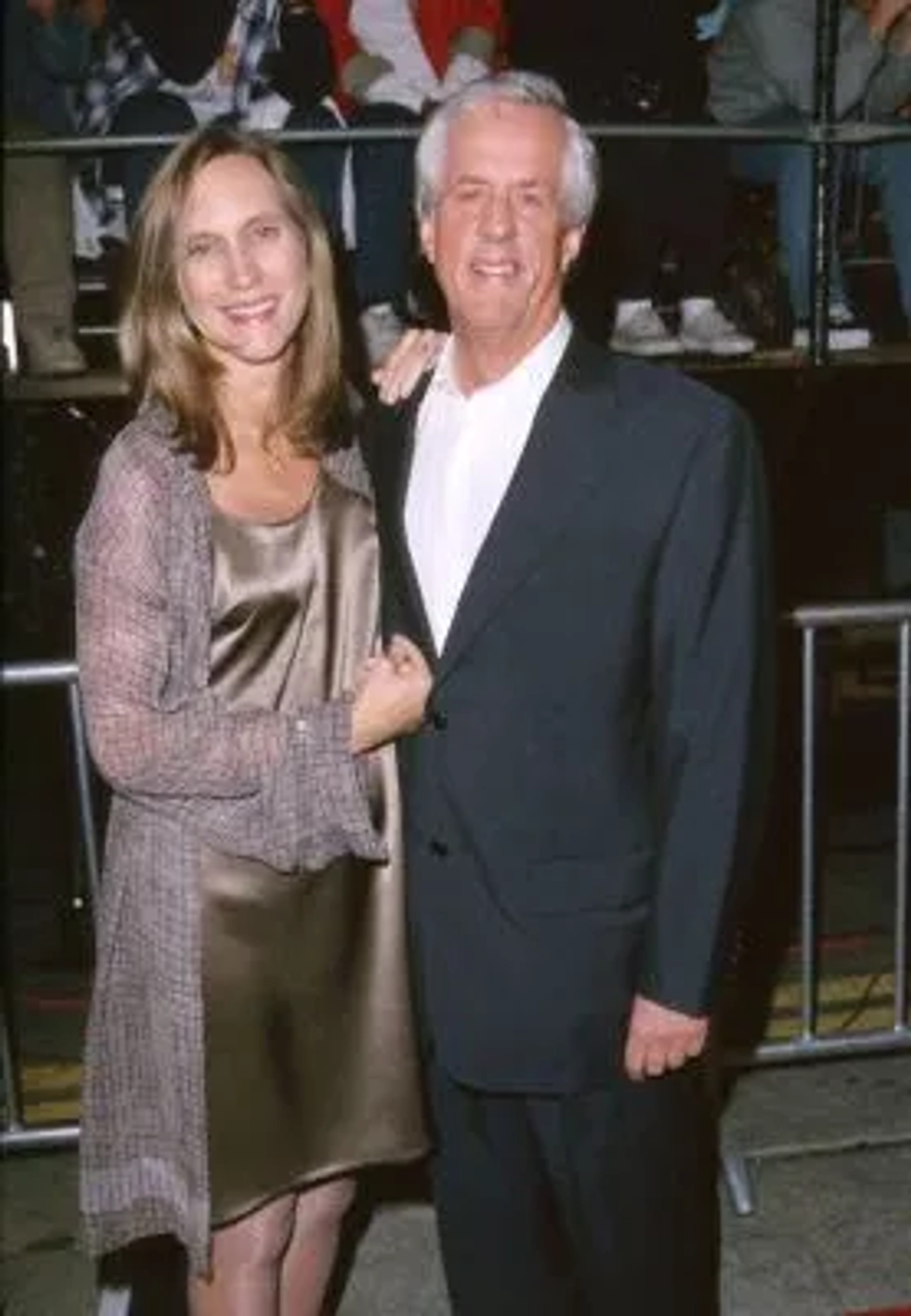 Michael Apted and Dana Stevens at an event for The World Is Not Enough (1999)