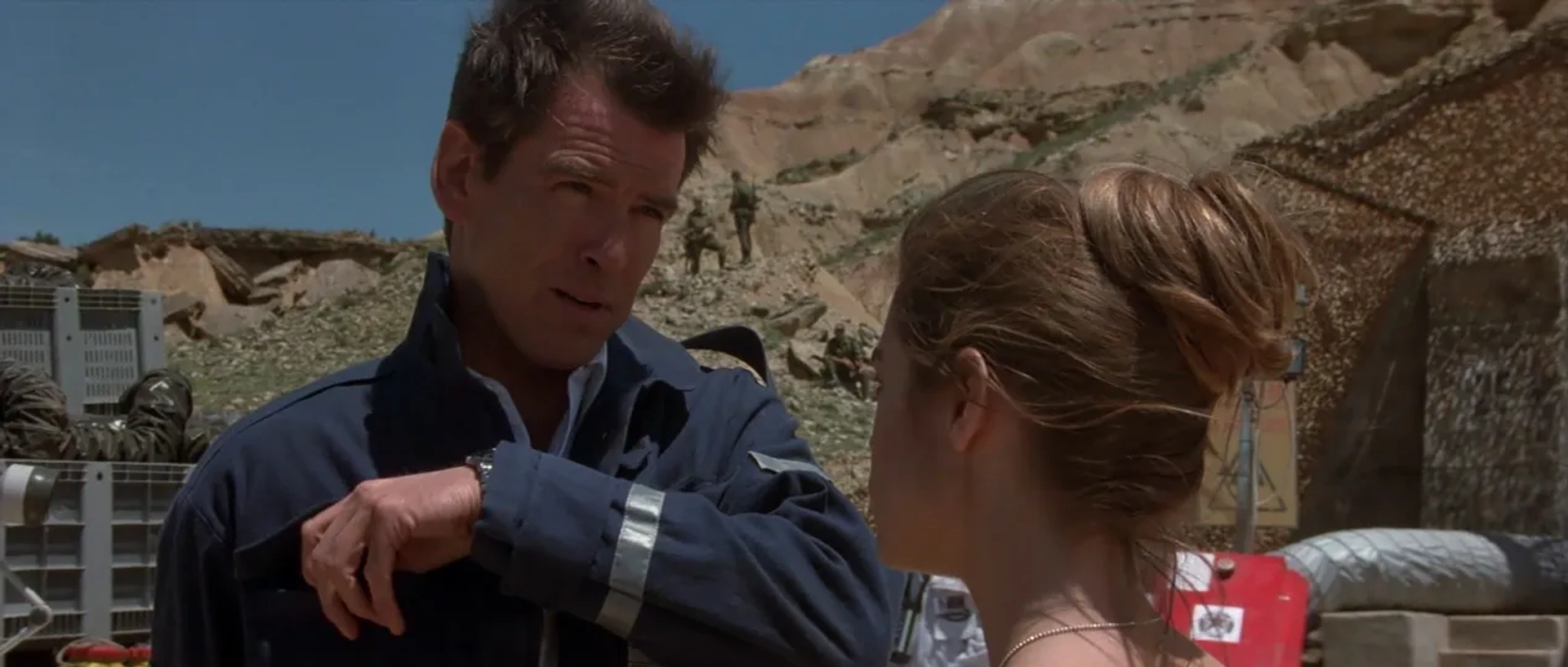 Pierce Brosnan and Denise Richards in The World Is Not Enough (1999)