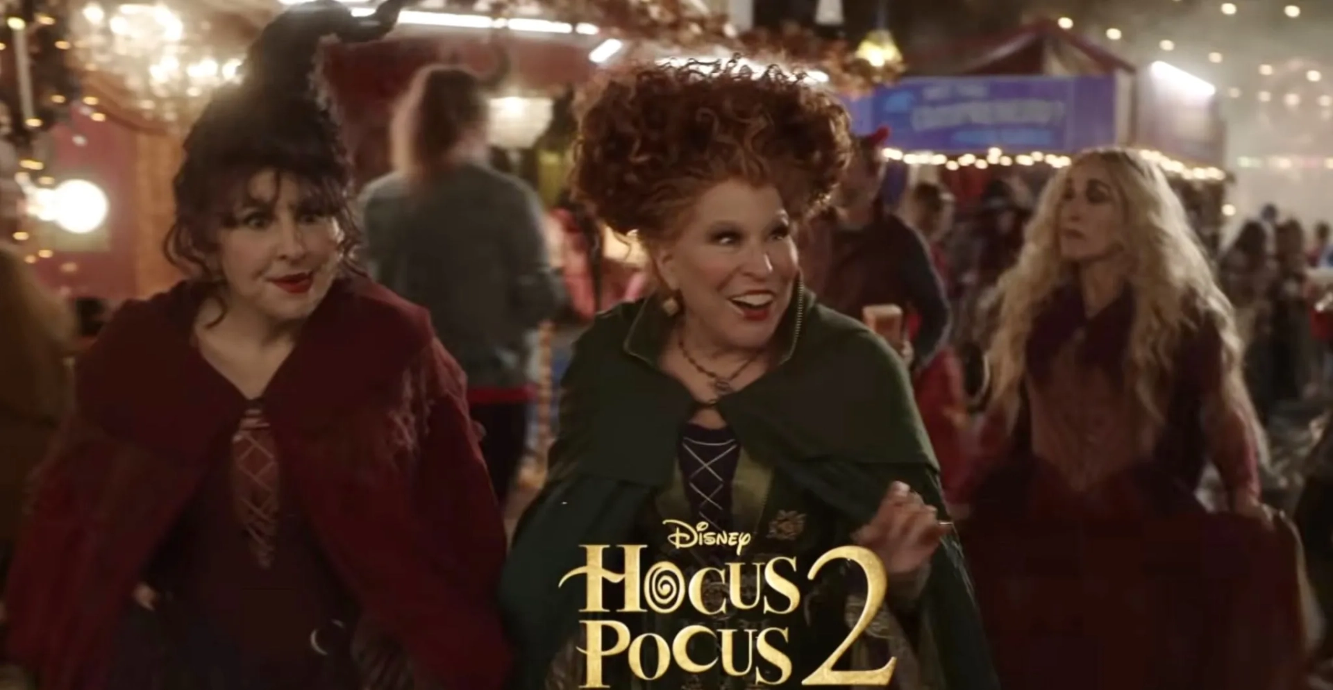 Bette Midler, Sarah Jessica Parker, and Kathy Najimy in Hocus Pocus 2 (2022)