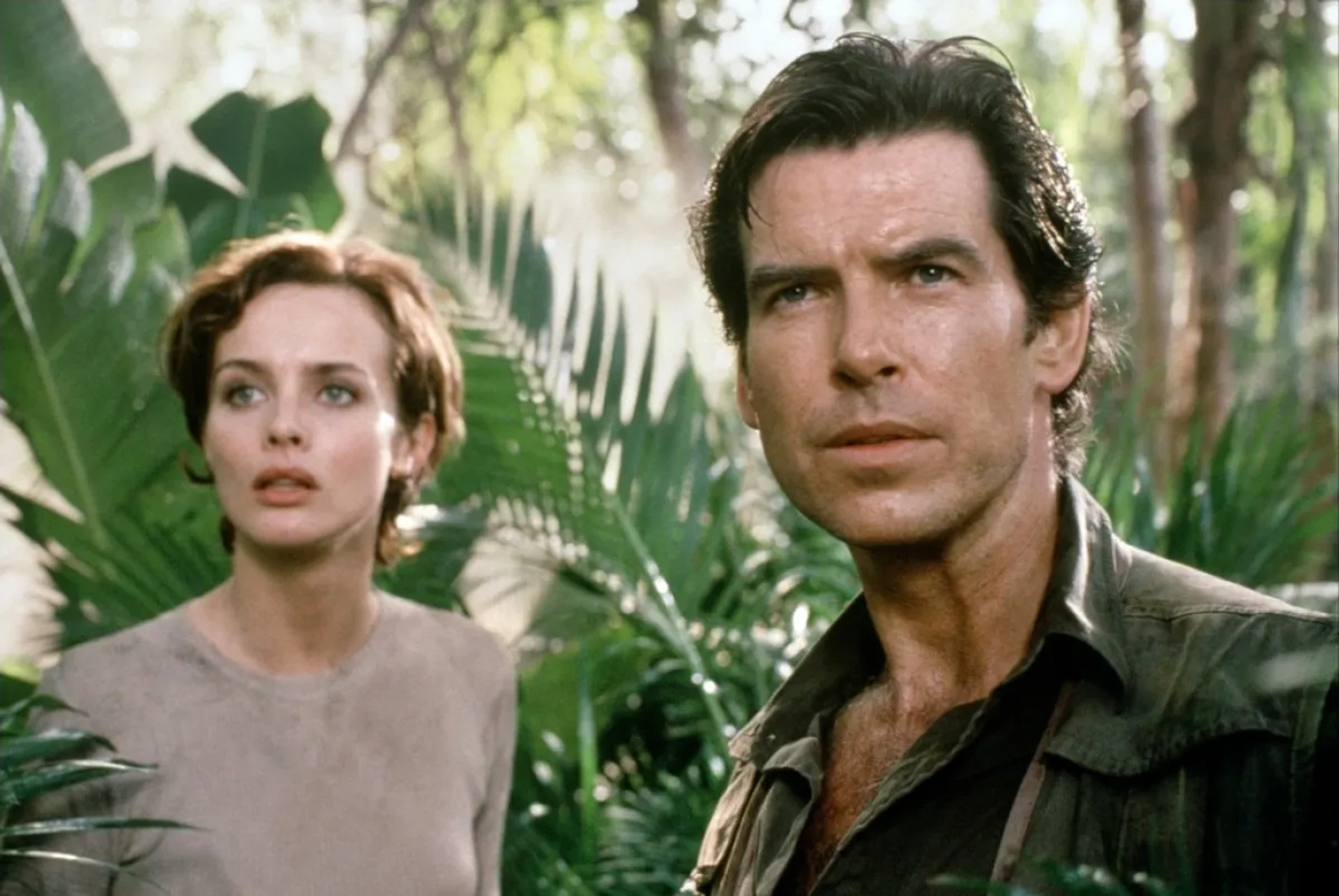 Pierce Brosnan and Izabella Scorupco in GoldenEye (1995)