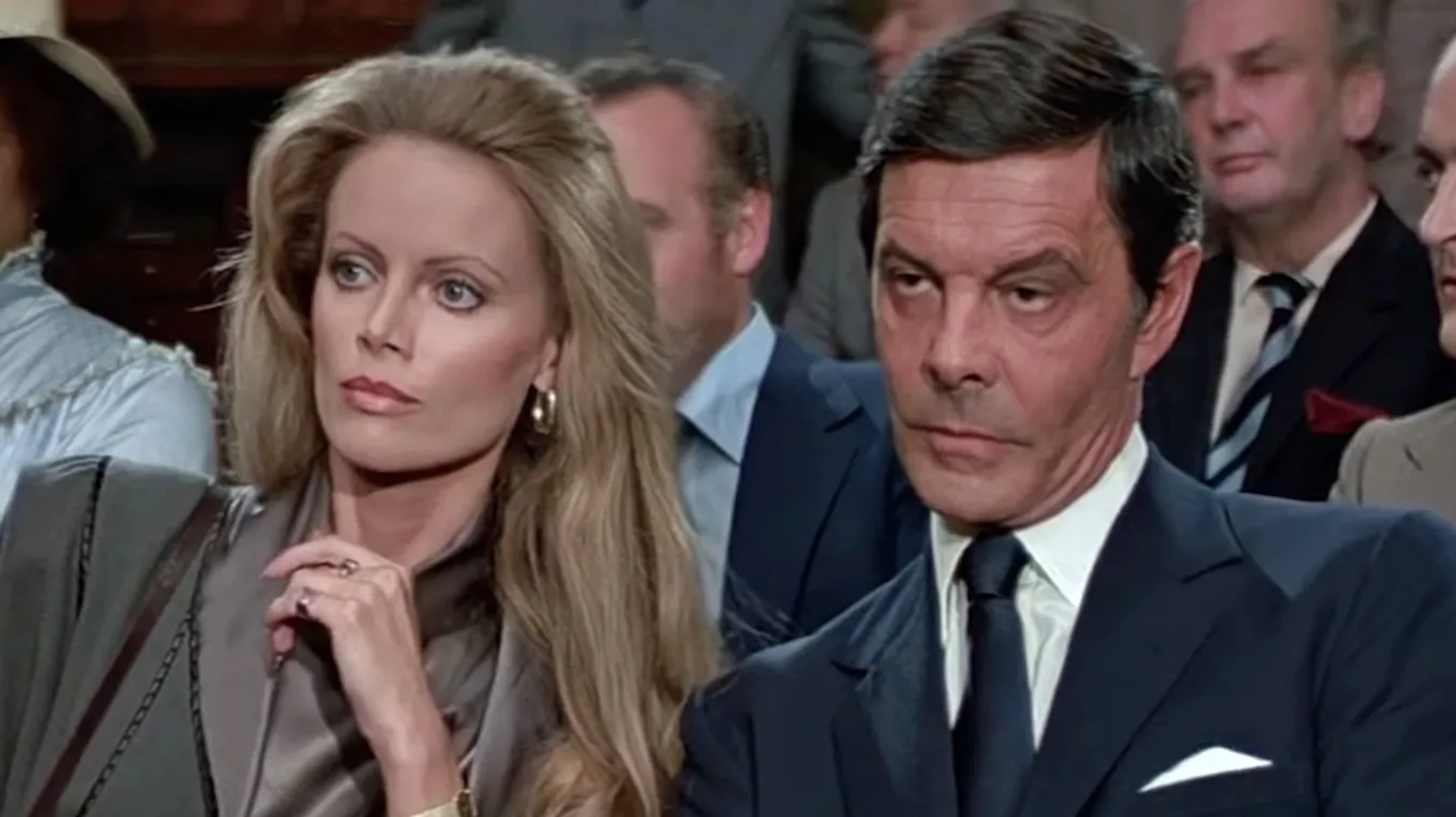 Louis Jourdan and Kristina Wayborn in Octopussy (1983)