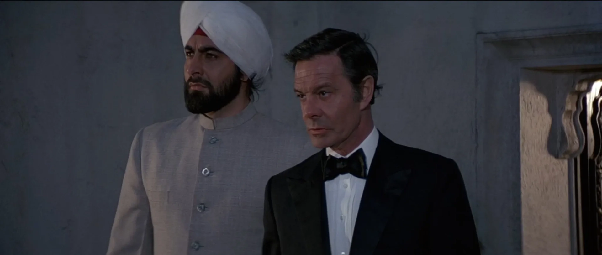 Kabir Bedi and Louis Jourdan in Octopussy (1983)