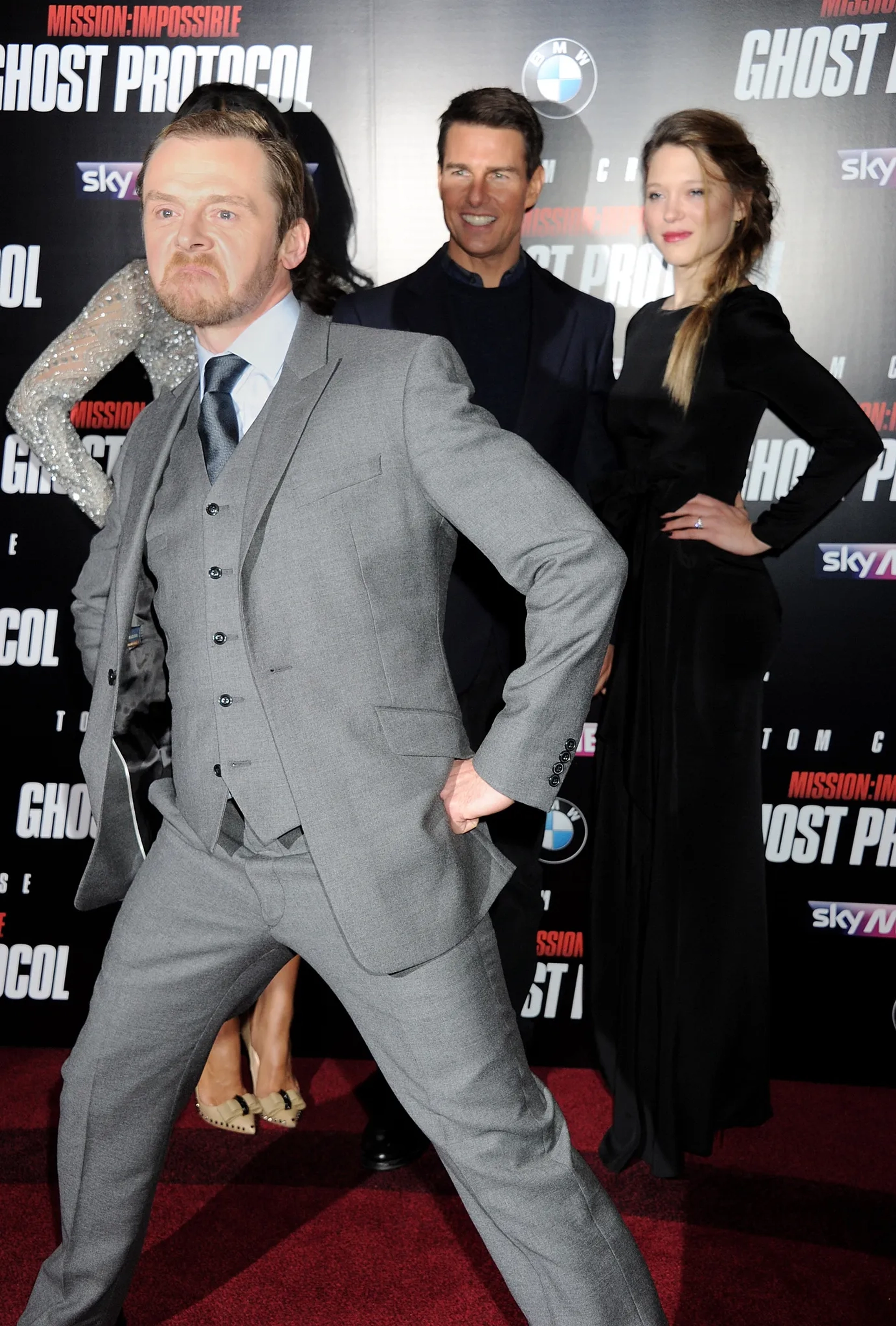 Tom Cruise, Simon Pegg, Paula Patton, and Léa Seydoux at an event for Mission: Impossible - Ghost Protocol (2011)