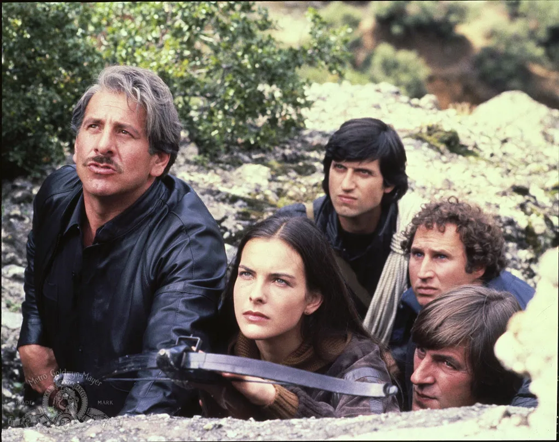 Carole Bouquet, Paul Angelis, Alkis Kritikos, Stag Theodore, and Topol in For Your Eyes Only (1981)