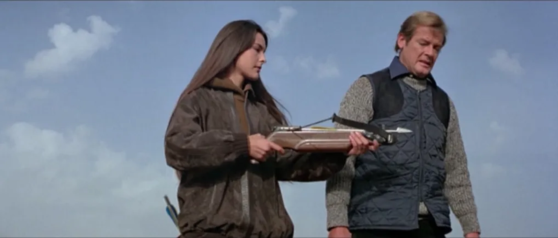 Roger Moore and Carole Bouquet in For Your Eyes Only (1981)