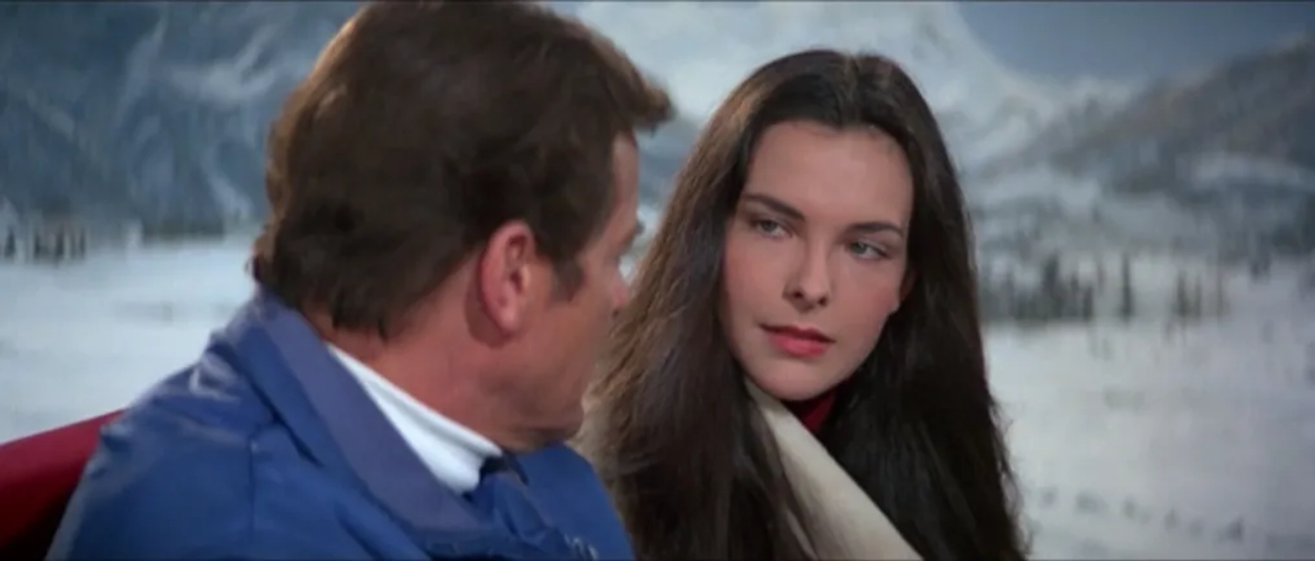 Roger Moore and Carole Bouquet in For Your Eyes Only (1981)