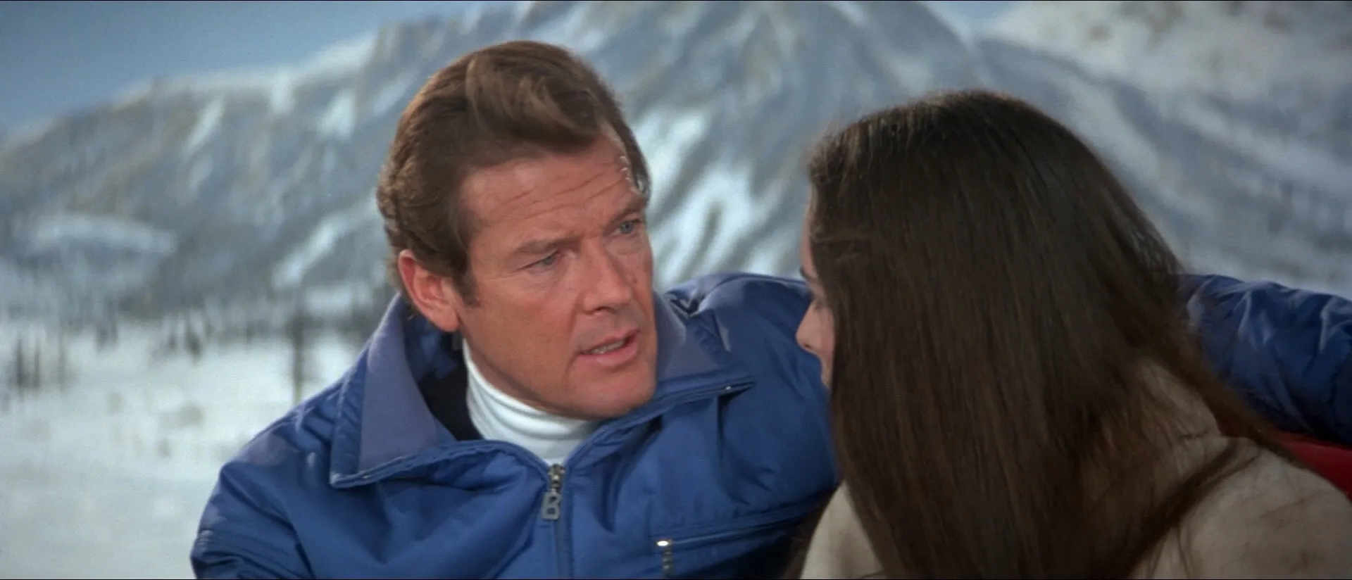 Roger Moore and Carole Bouquet in For Your Eyes Only (1981)