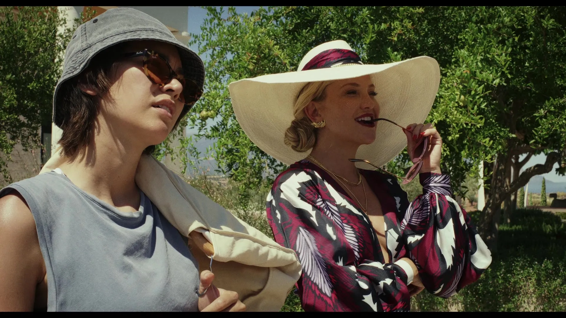 Kate Hudson and Jessica Henwick in Glass Onion (2022)