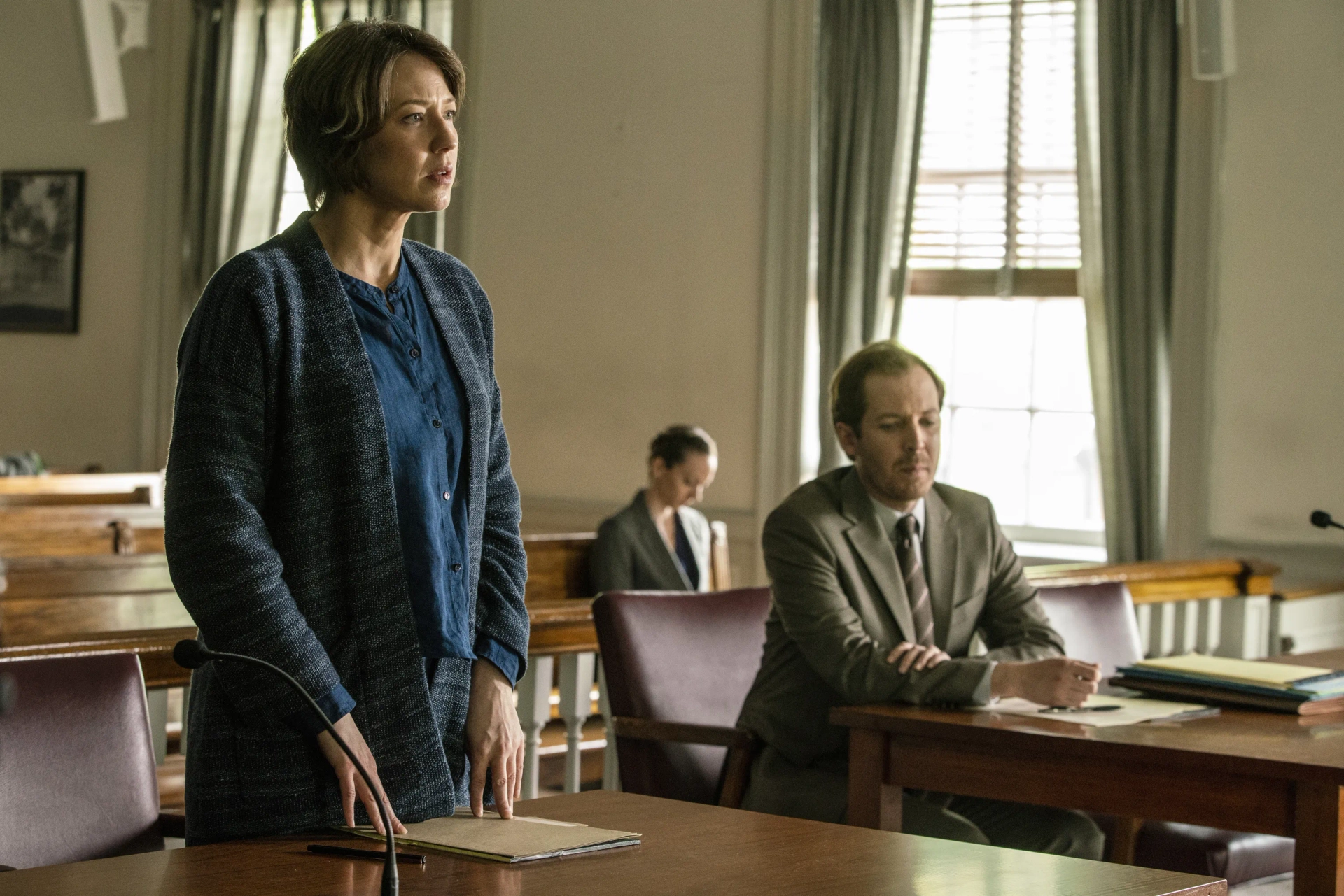 Olli Haaskivi and Carrie Coon in The Sinner (2017)