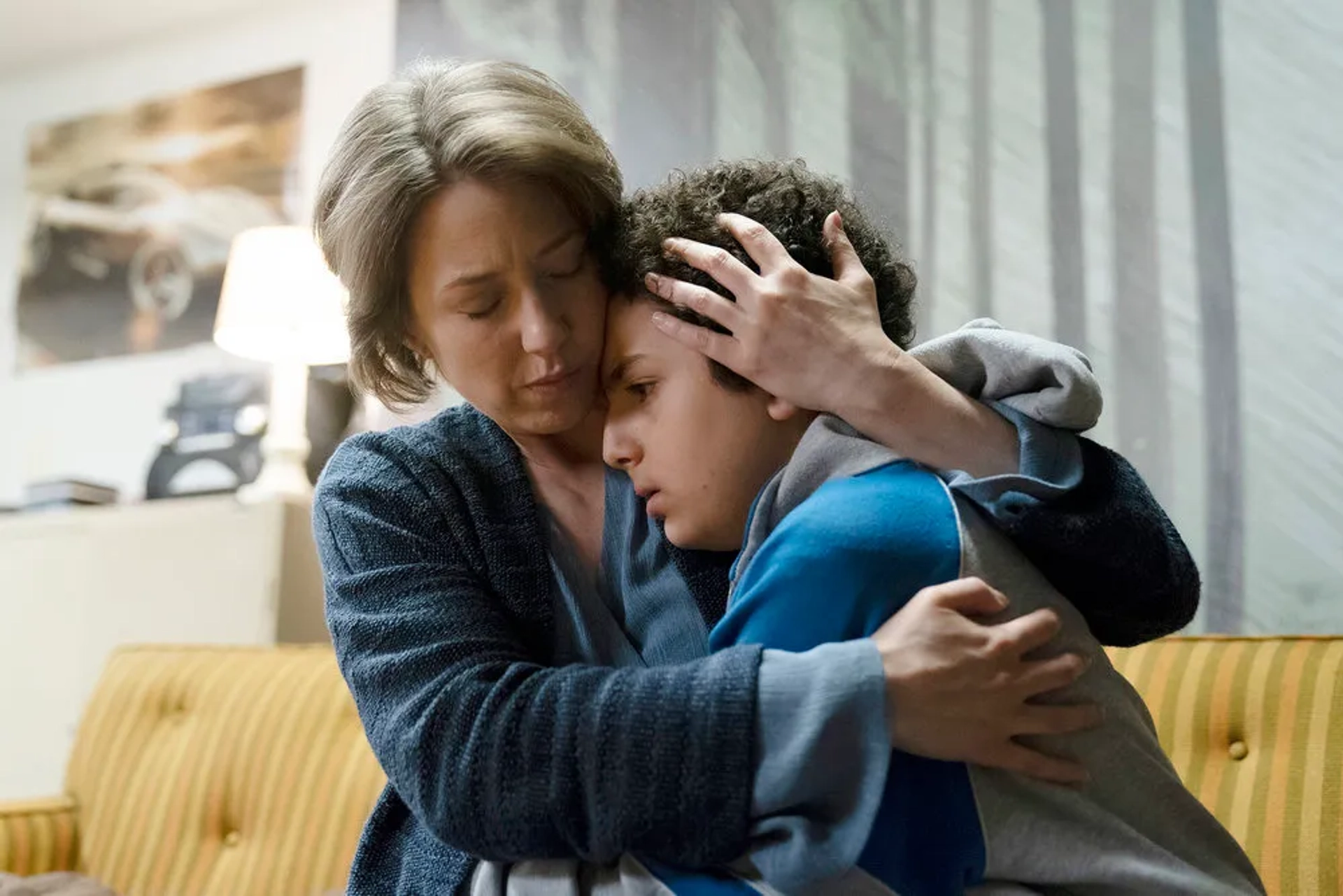 Carrie Coon and Elisha Henig in The Sinner (2017)