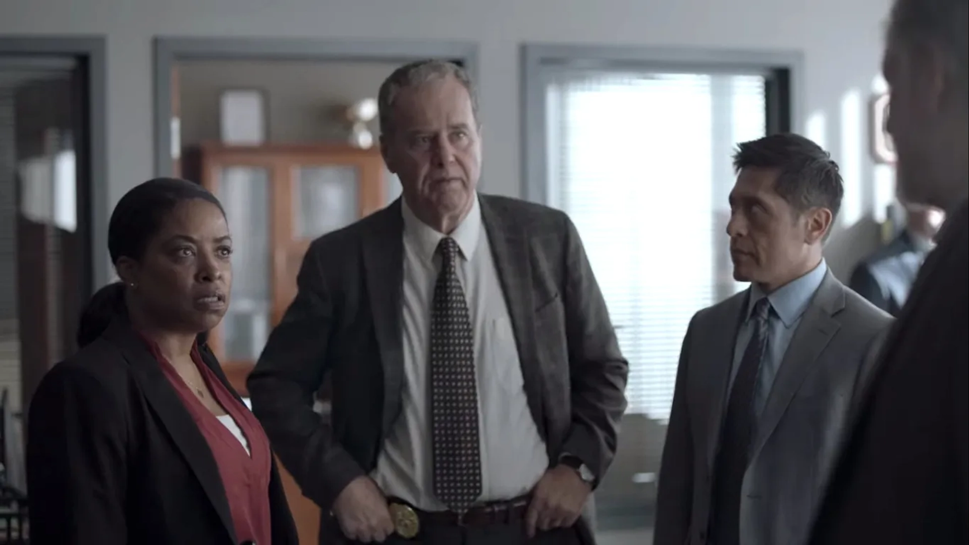 Adam LeFevre, Gameela Wright, and Eddie Martinez in The Sinner: Part V (2020)