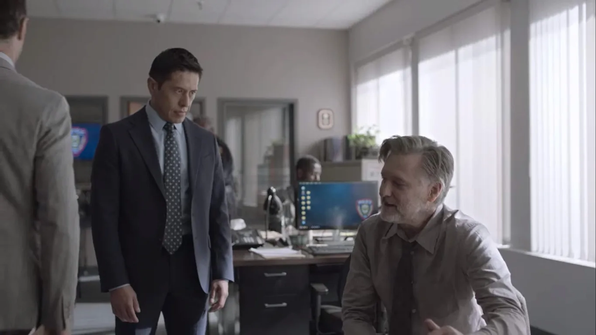 Bill Pullman and Eddie Martinez in The Sinner: Part III (2020)