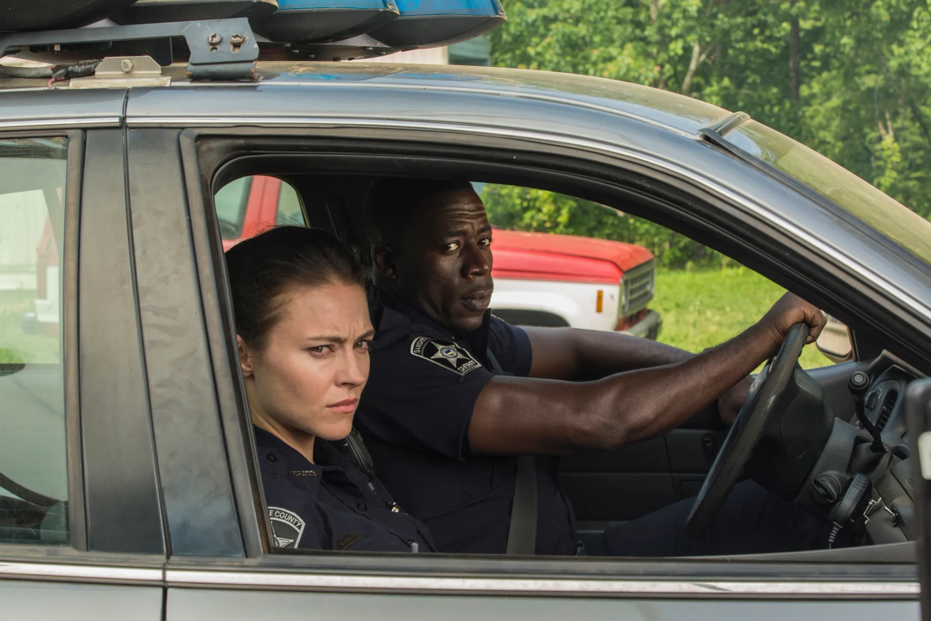 Trieste Kelly Dunn and Demetrius Grosse in Banshee (2013)