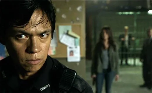 Trieste Kelly Dunn, Ulrich Thomsen, and Chaske Spencer in Banshee (2013)