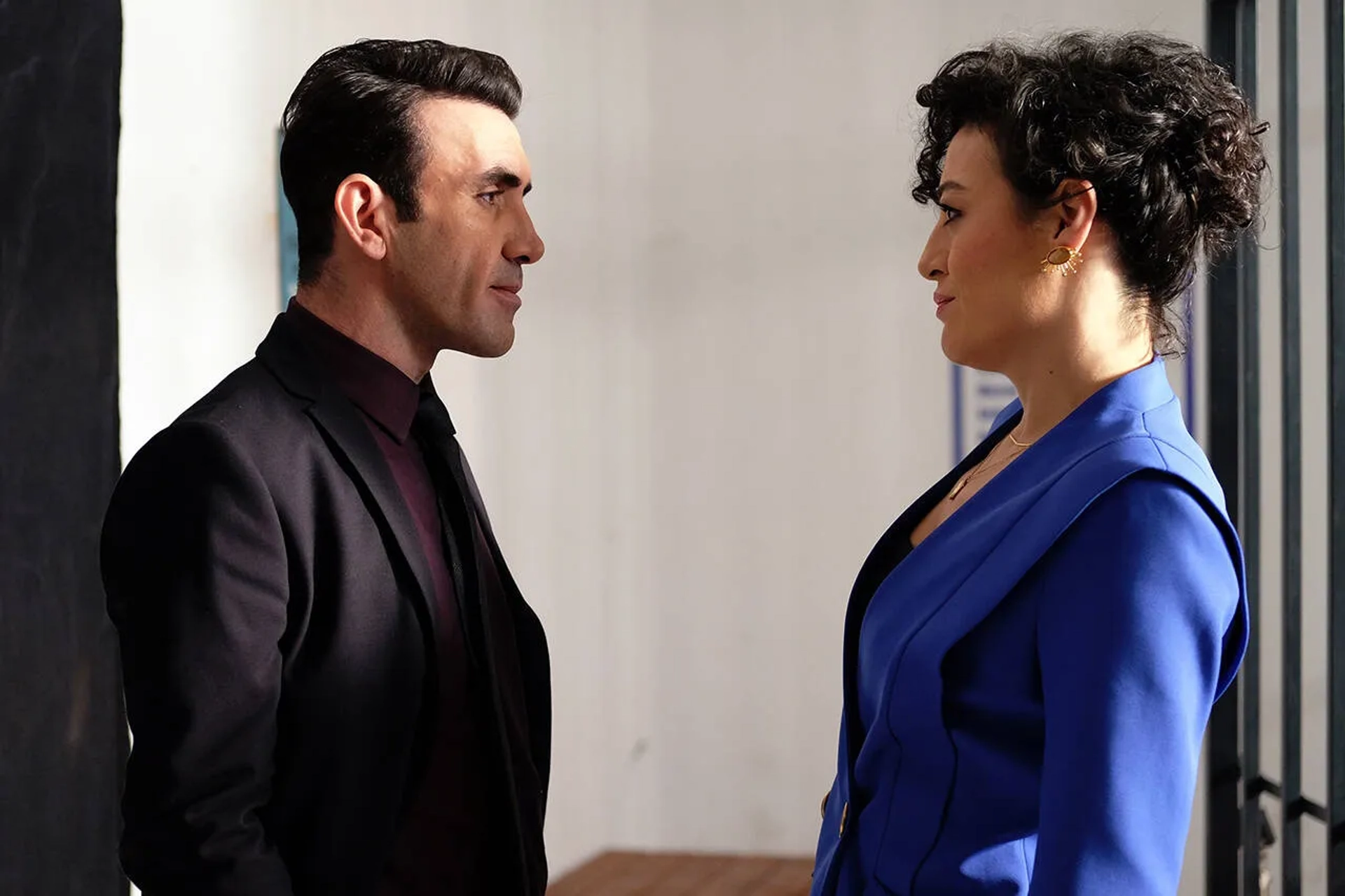 Nergis Öztürk and Mehmet Yilmaz Ak in Family Secrets (2021)