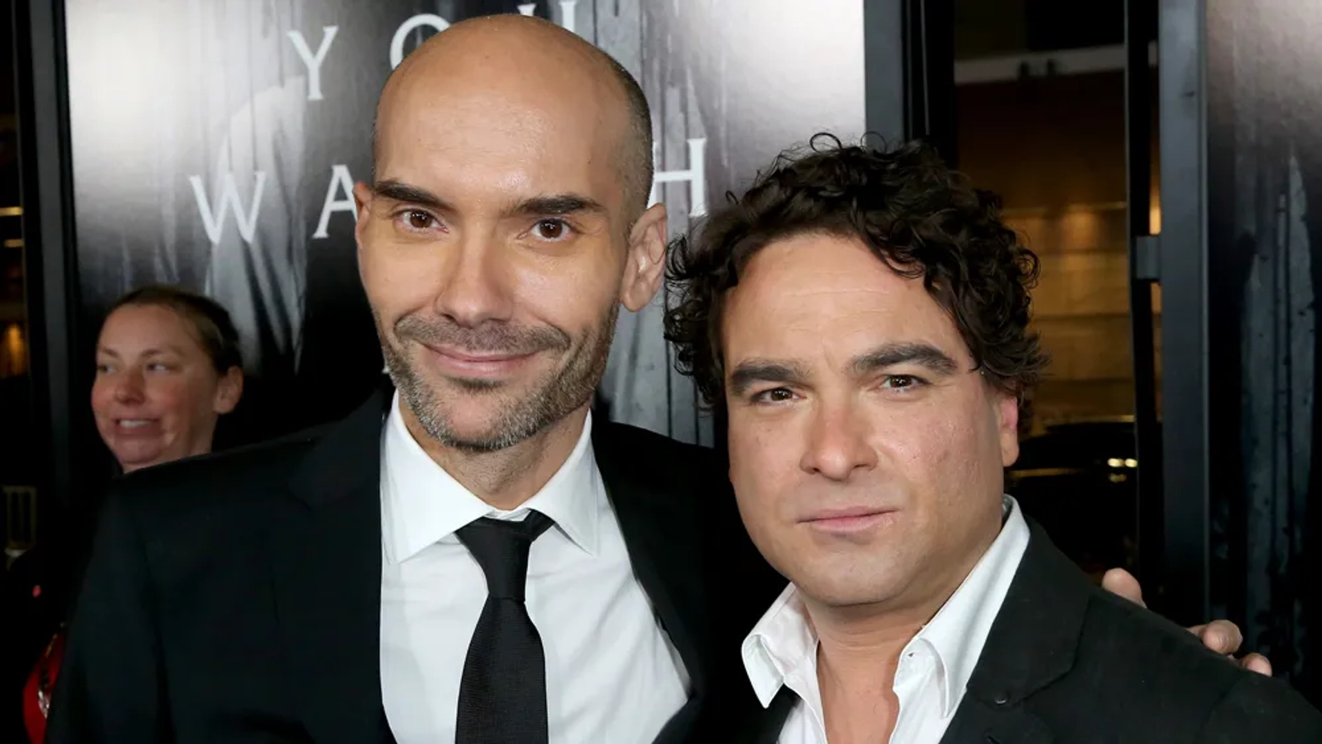 Johnny Galecki and F. Javier Gutiérrez at an event for Rings (2017)