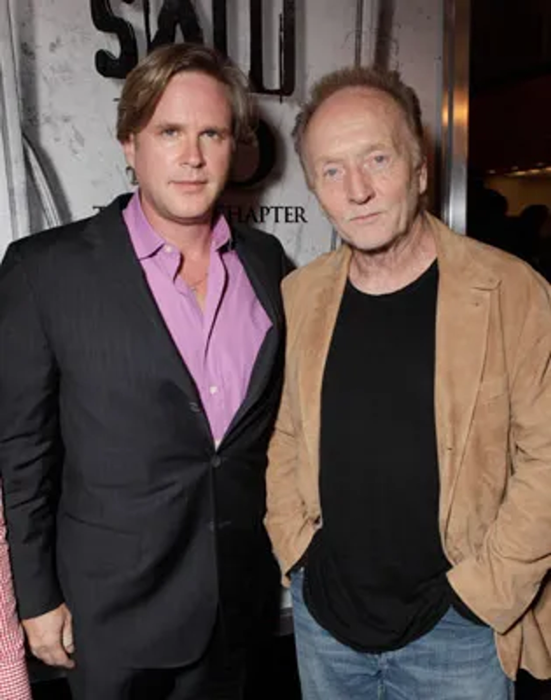 Cary Elwes and Tobin Bell at an event for Saw 3D (2010)