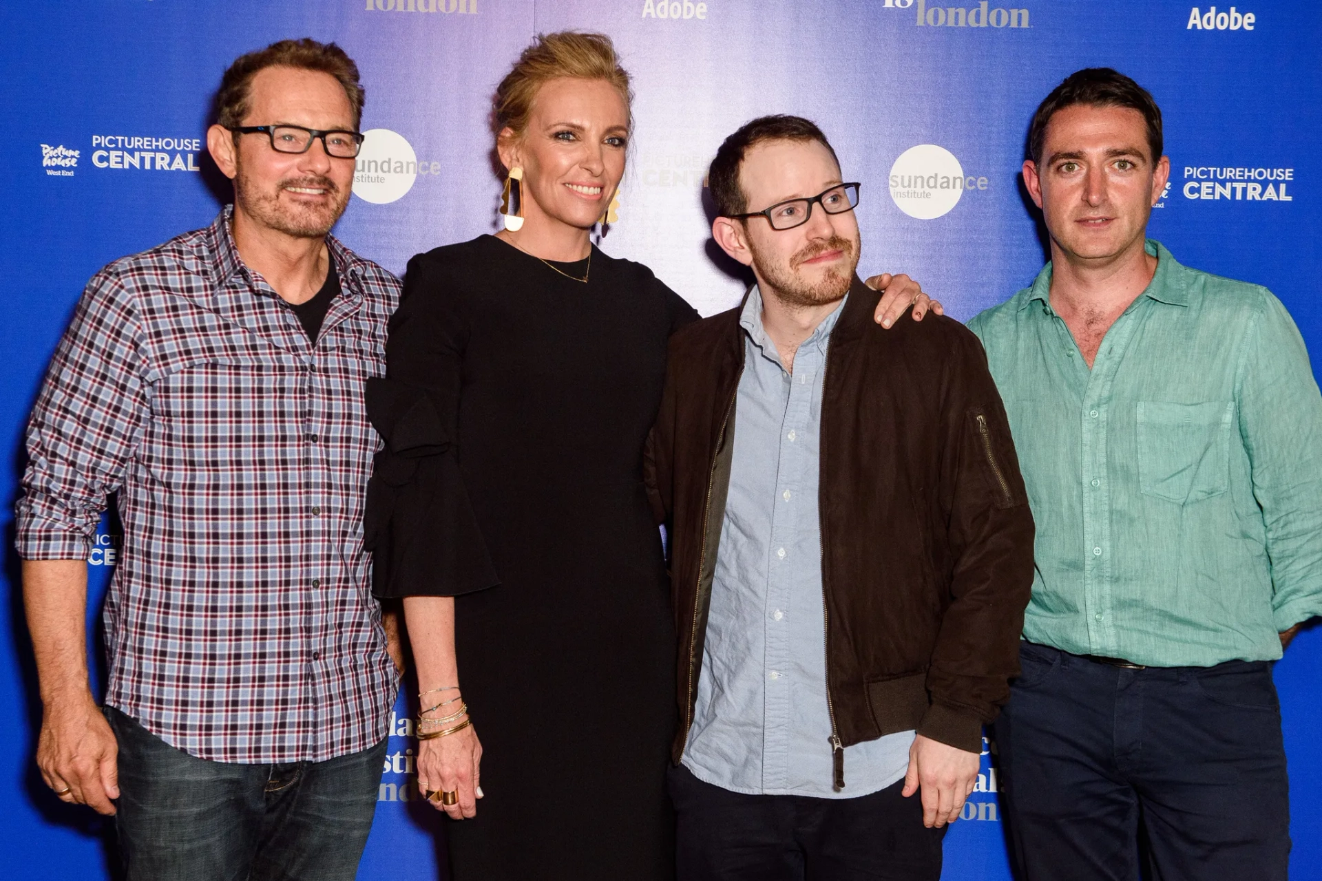 Toni Collette, David Courier, and Ari Aster at an event for Hereditary (2018)