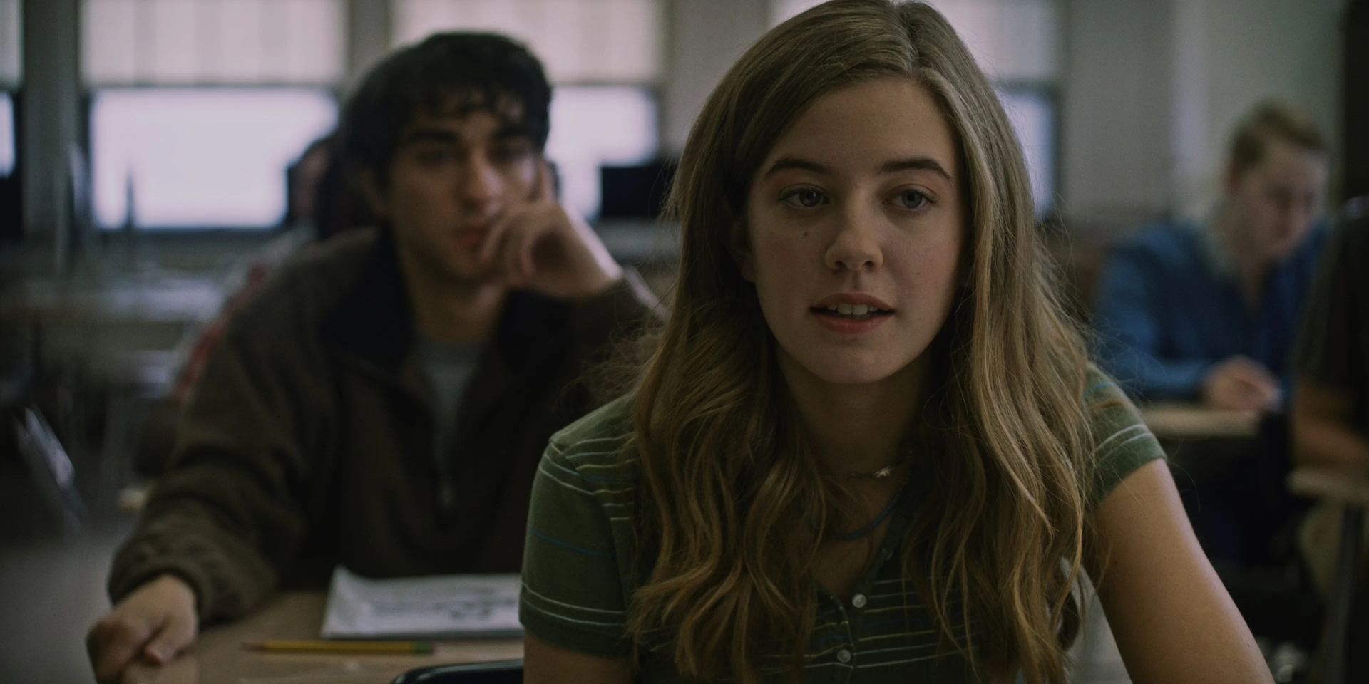 Alex Wolff and Mallory Bechtel in Hereditary (2018)