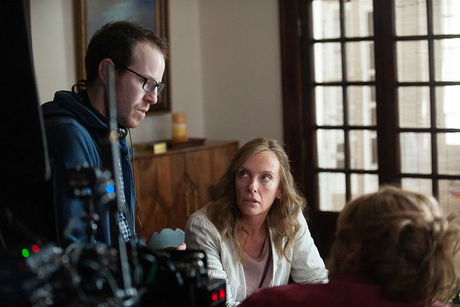 Toni Collette, Ann Dowd, and Ari Aster in Hereditary (2018)