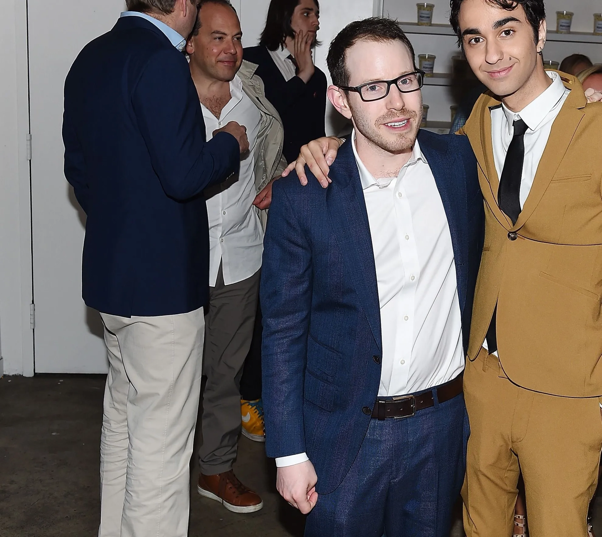 Alex Wolff and Ari Aster at an event for Hereditary (2018)