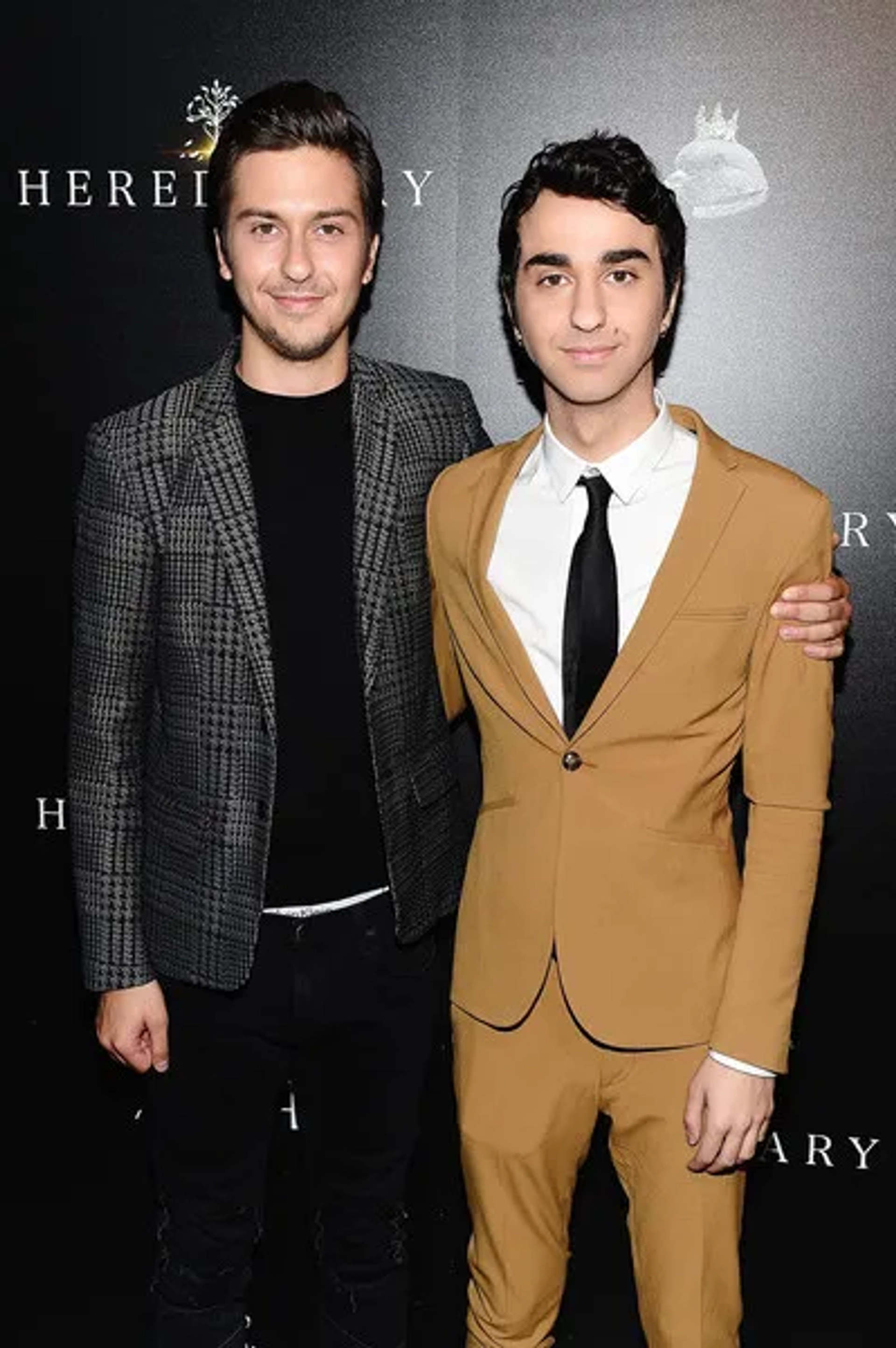 Nat Wolff and Alex Wolff at an event for Hereditary (2018)