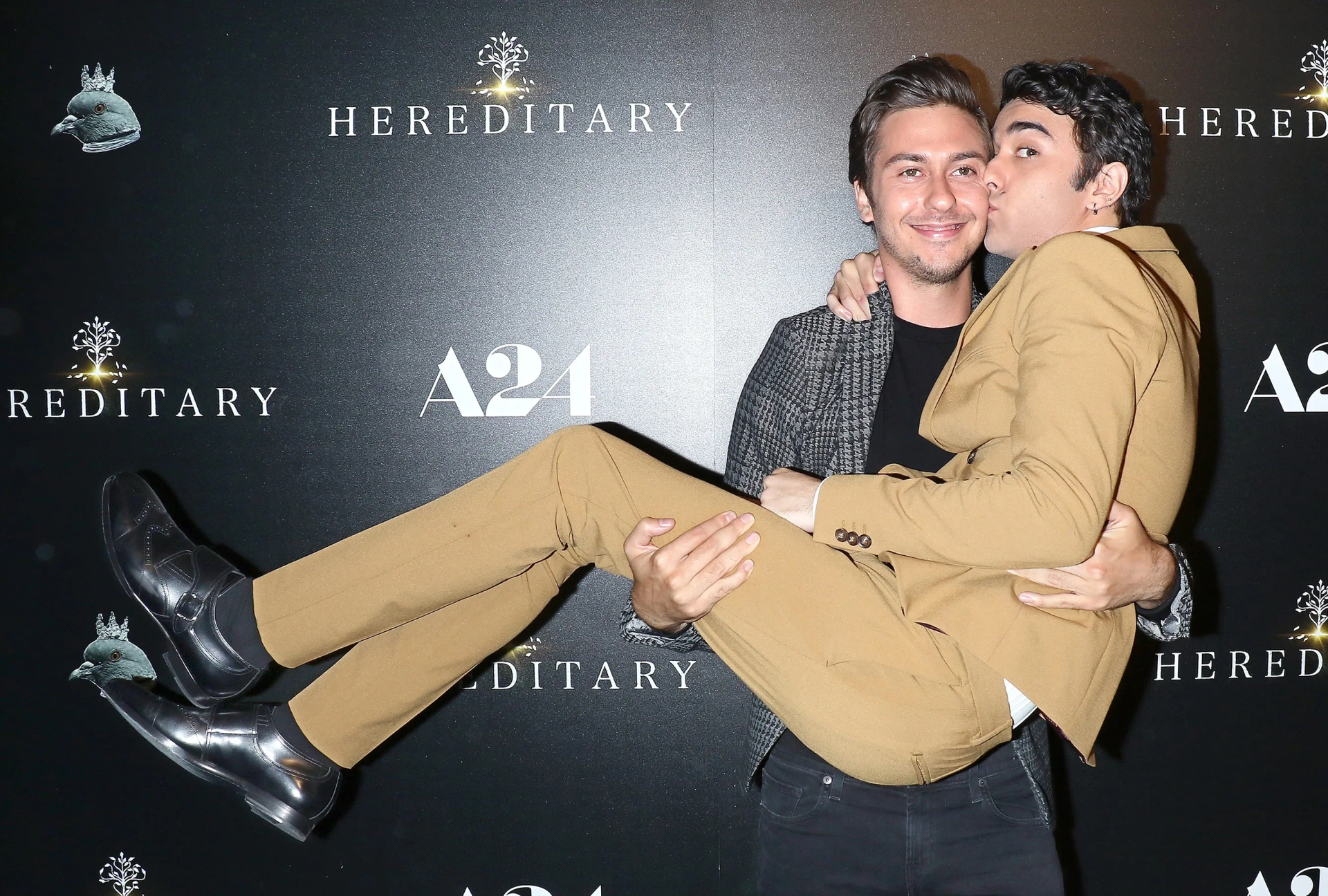 Nat Wolff and Alex Wolff at an event for Hereditary (2018)