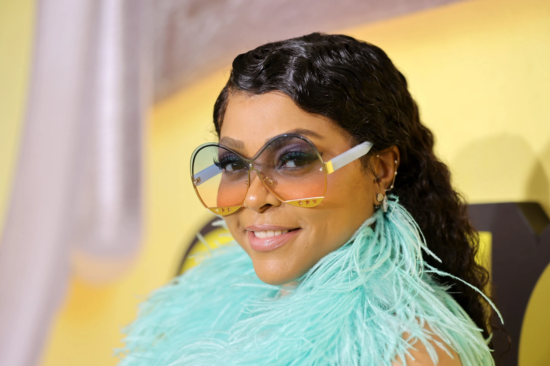 Taraji P. Henson at an event for Minions: The Rise of Gru (2022)