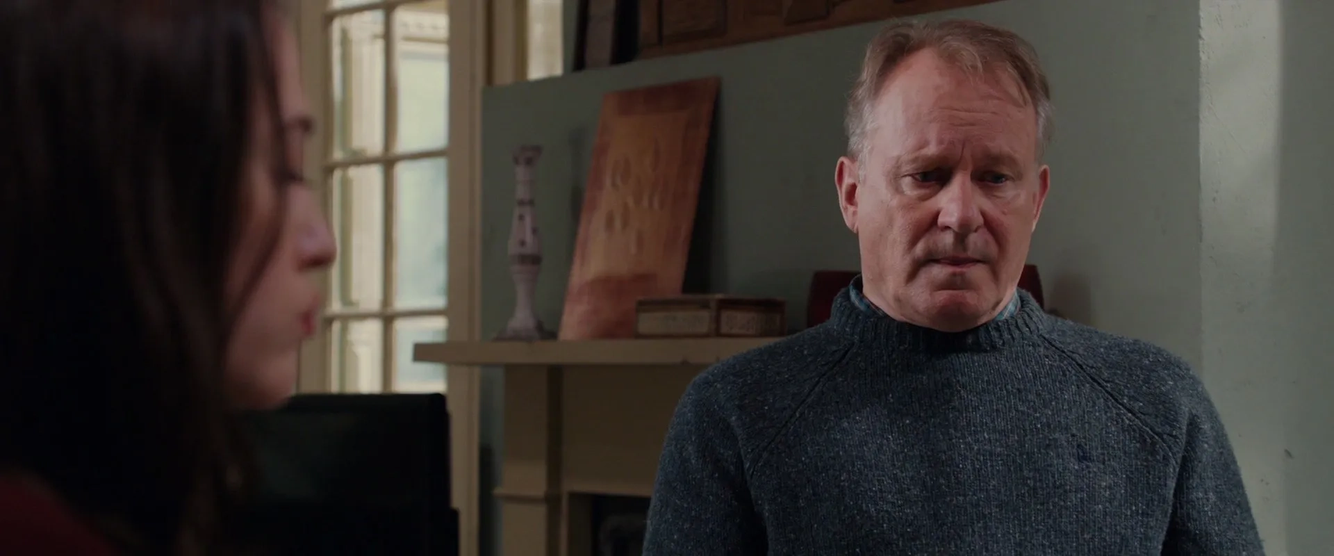 Stellan Skarsgård and Kat Dennings in Thor: The Dark World (2013)