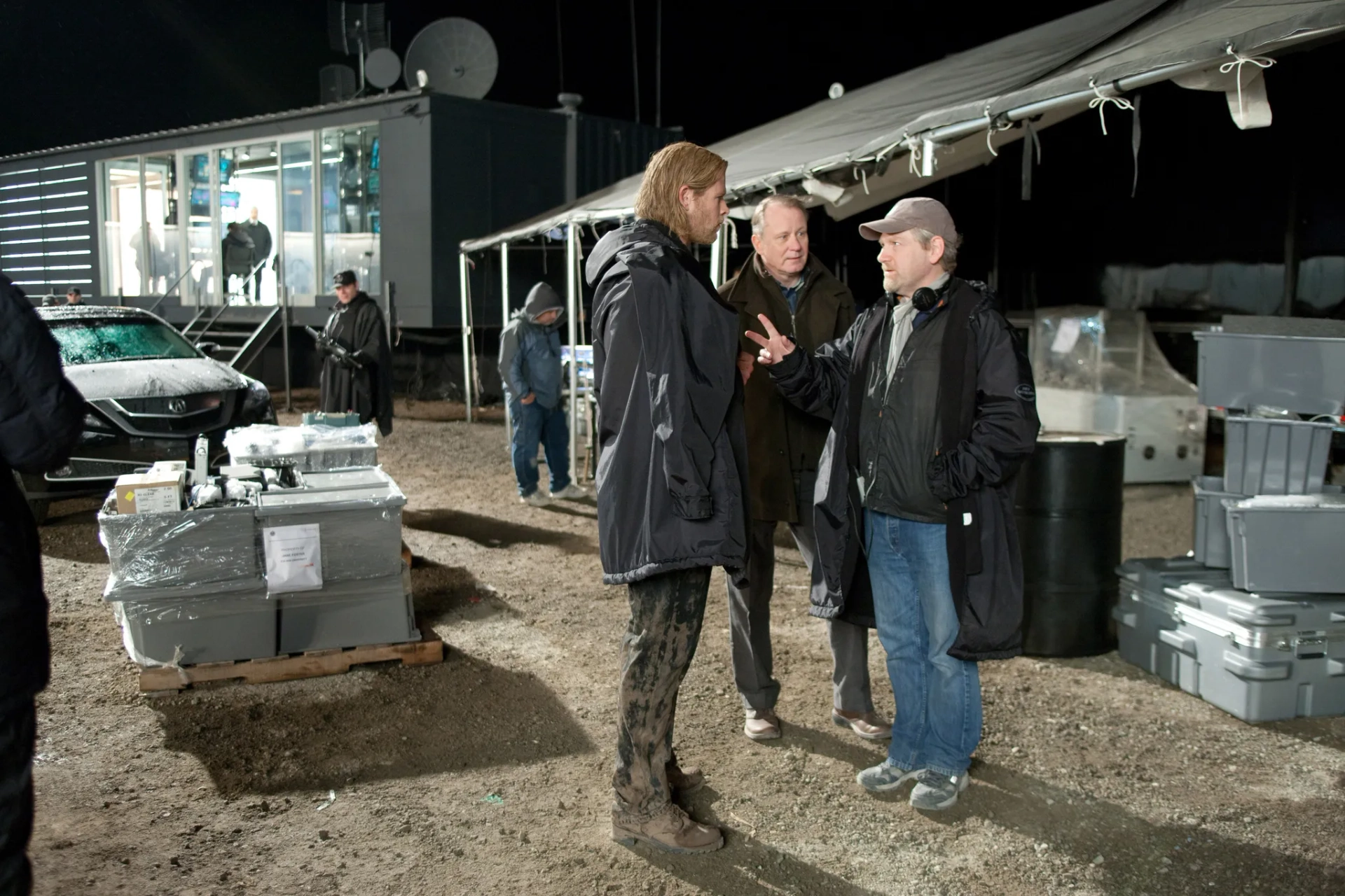 Kenneth Branagh, Stellan Skarsgård, and Chris Hemsworth in Thor (2011)