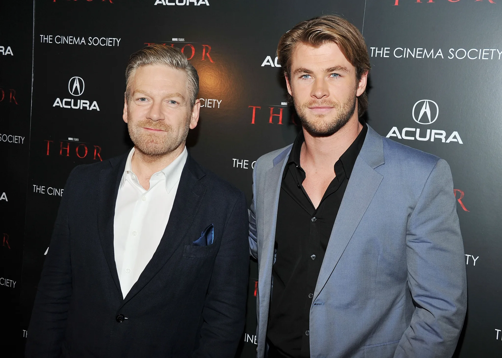 Kenneth Branagh and Chris Hemsworth at an event for Thor (2011)