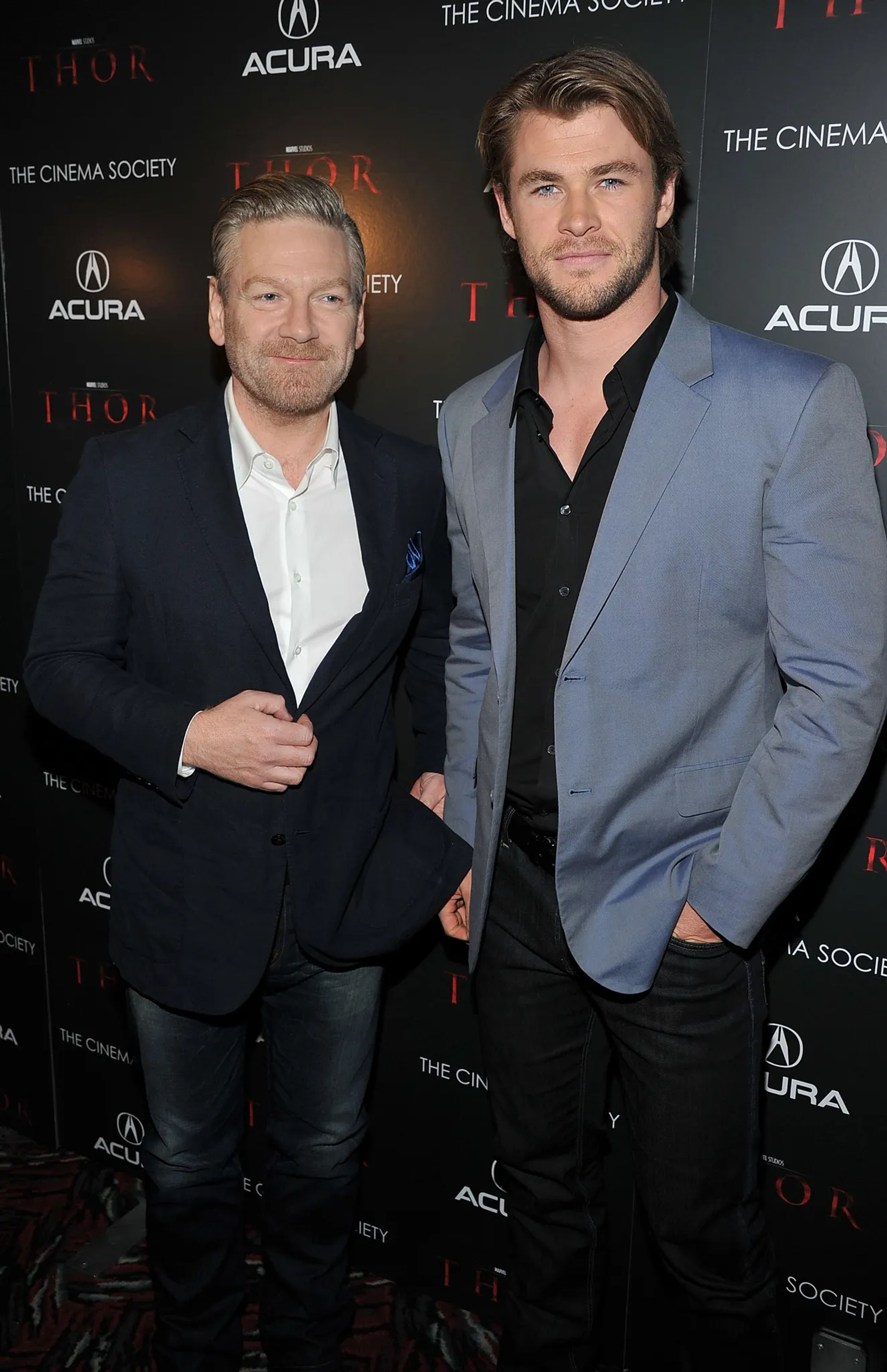 Kenneth Branagh and Chris Hemsworth at an event for Thor (2011)