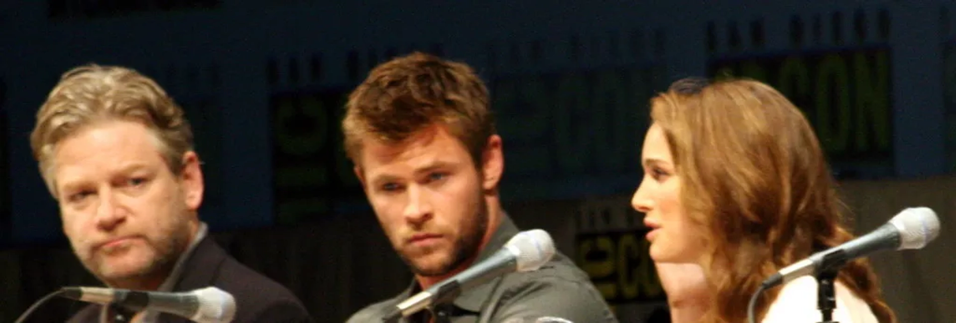 Kenneth Branagh, Natalie Portman, and Chris Hemsworth at an event for Thor (2011)