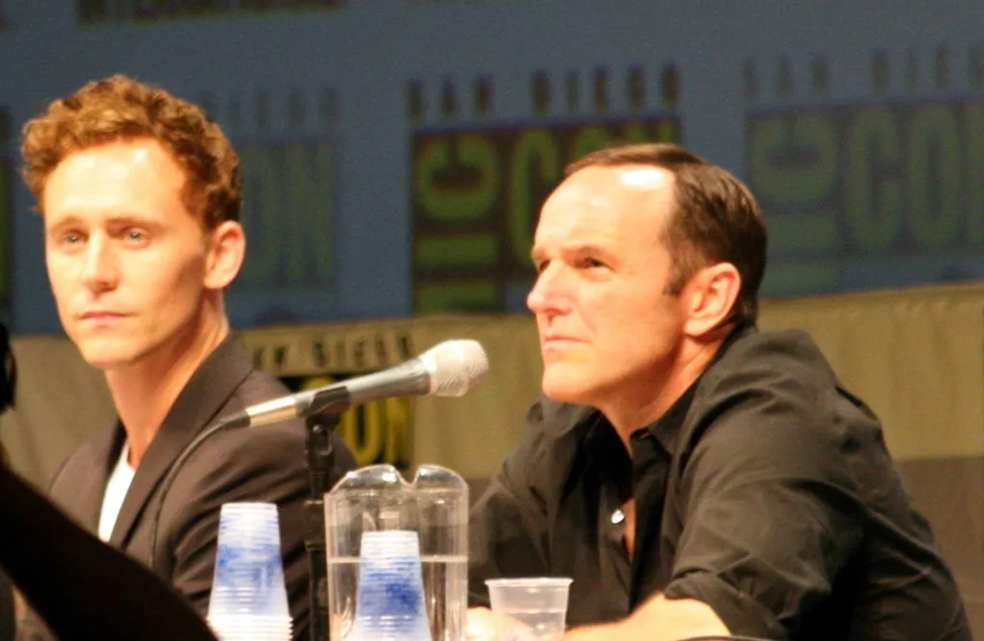 Clark Gregg and Tom Hiddleston at an event for Thor (2011)