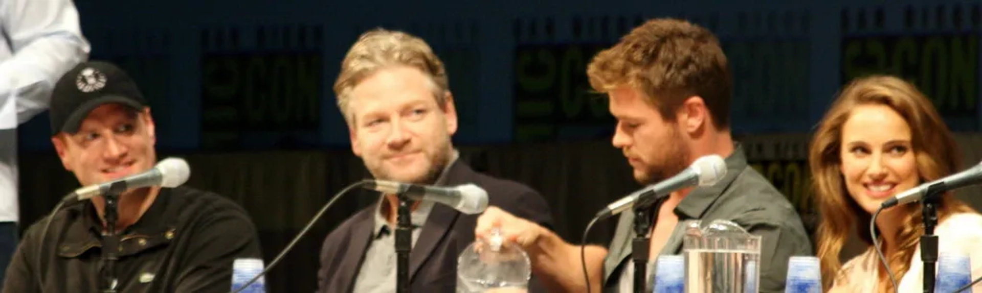 Kenneth Branagh, Natalie Portman, Kevin Feige, and Chris Hemsworth at an event for Thor (2011)