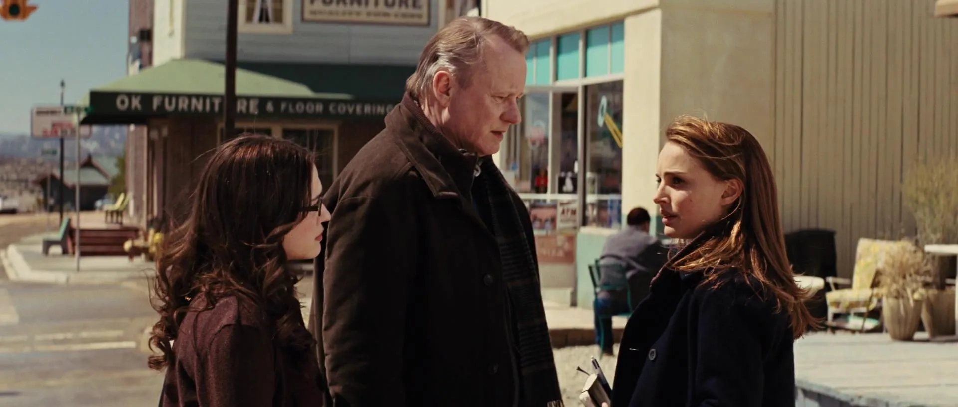 Natalie Portman, Stellan Skarsgård, and Kat Dennings in Thor (2011)