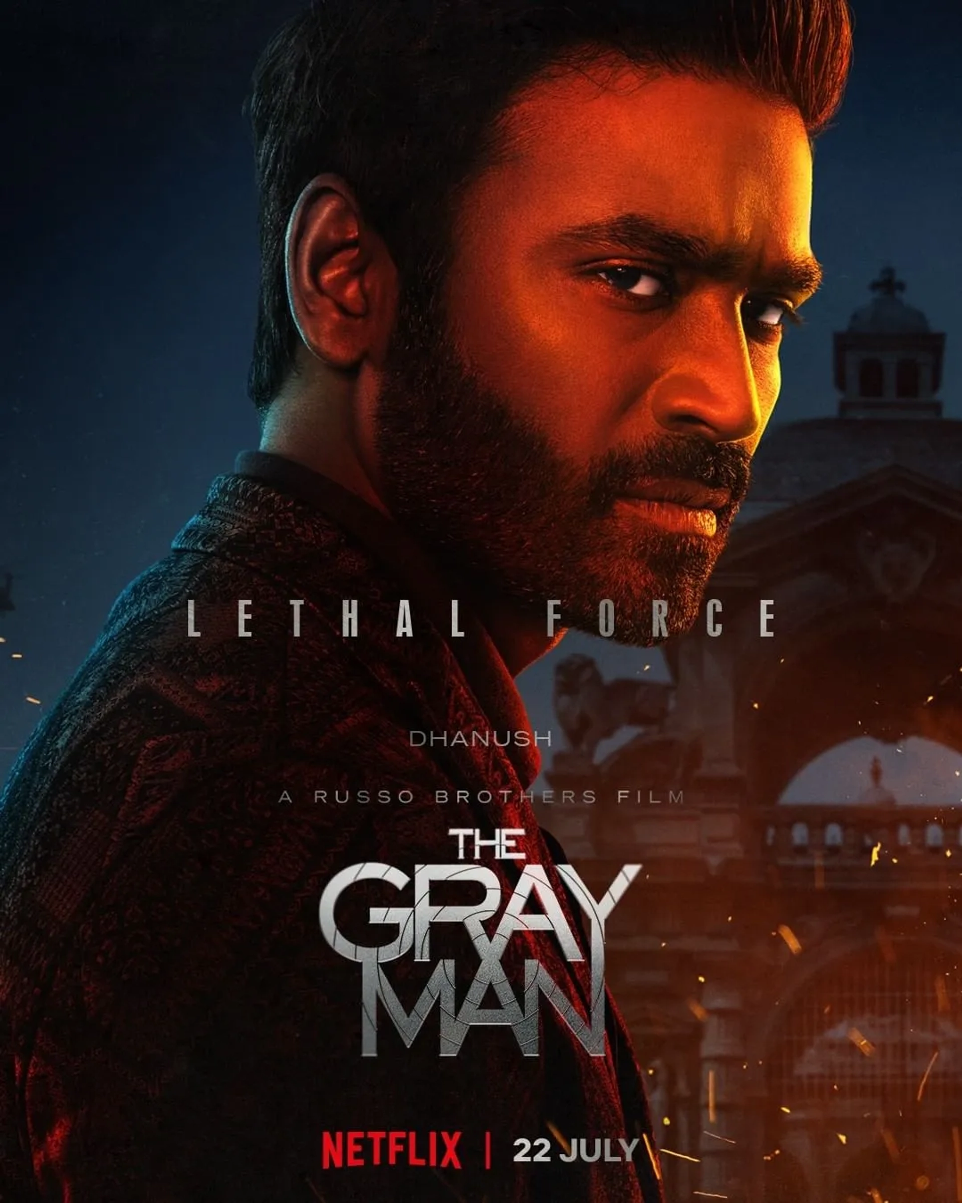 Dhanush in The Gray Man (2022)