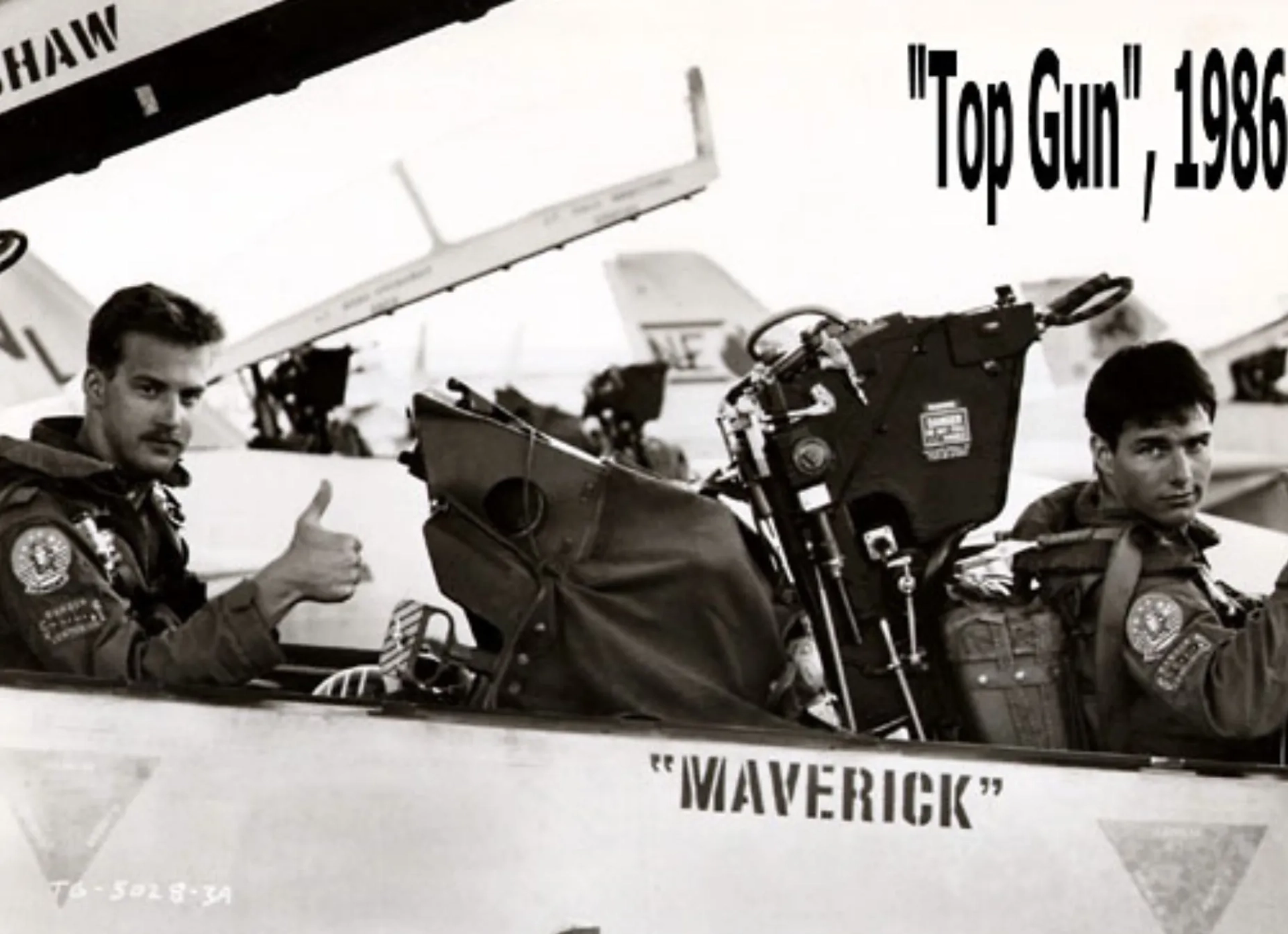 Tom Cruise and Anthony Edwards in Top Gun (1986)