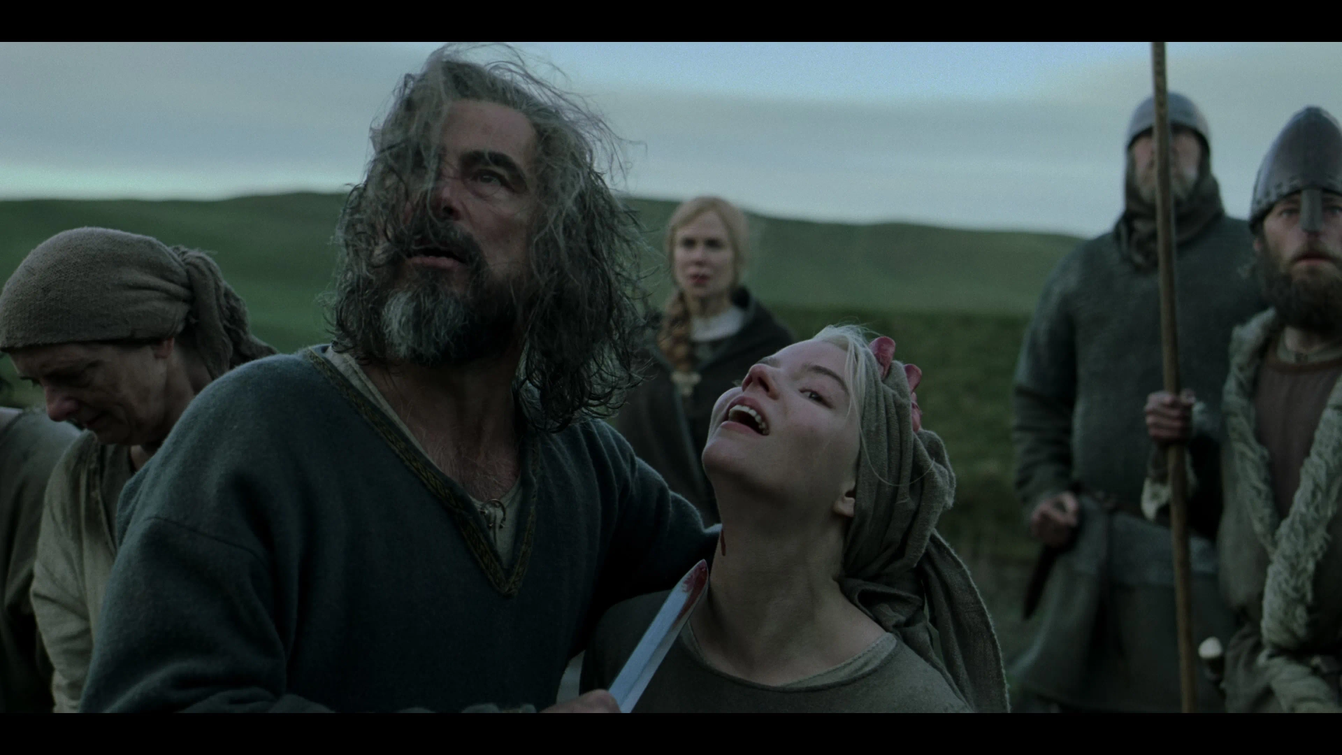 Nicole Kidman, Claes Bang, Phill Martin, Anya Taylor-Joy, and Eldar Skar in The Northman (2022)