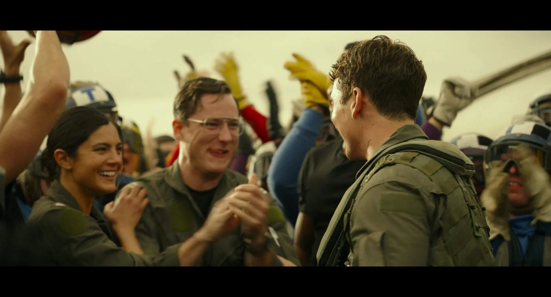 Monica Barbaro and Lewis Pullman in Top Gun: Maverick (2022)