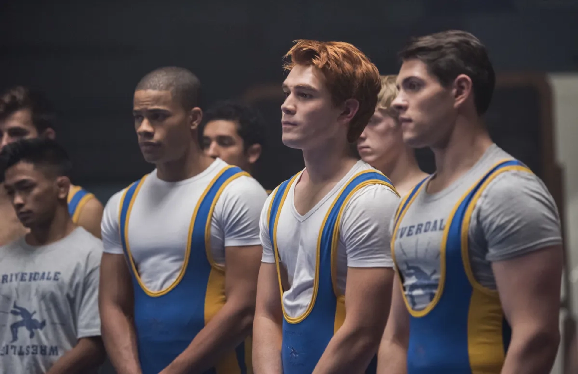 Jordan Calloway, K.J. Apa, and Casey Cott in Riverdale (2017)