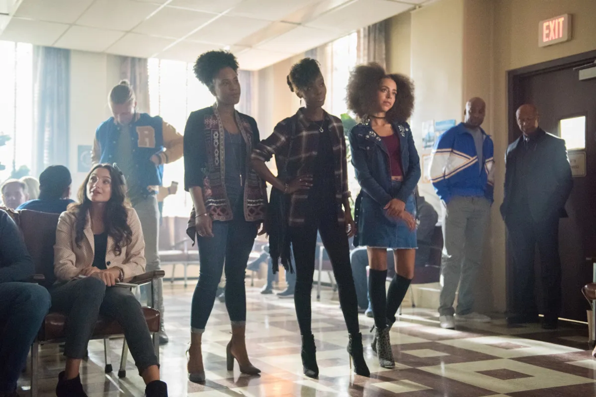 Ashleigh Murray, Asha Ashanti, and Hayley Law in Riverdale (2017)