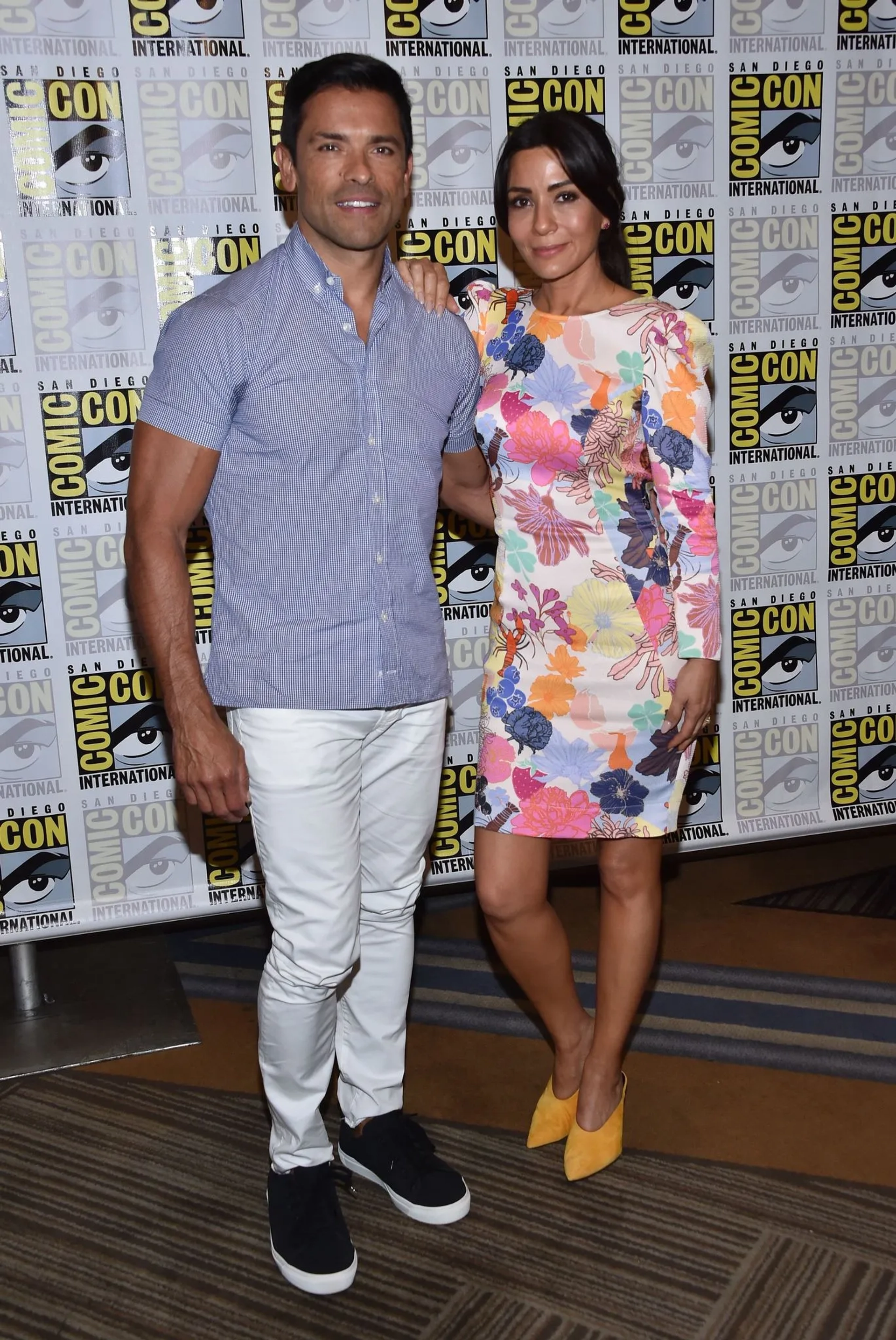 Mark Consuelos and Marisol Nichols at an event for Riverdale (2017)