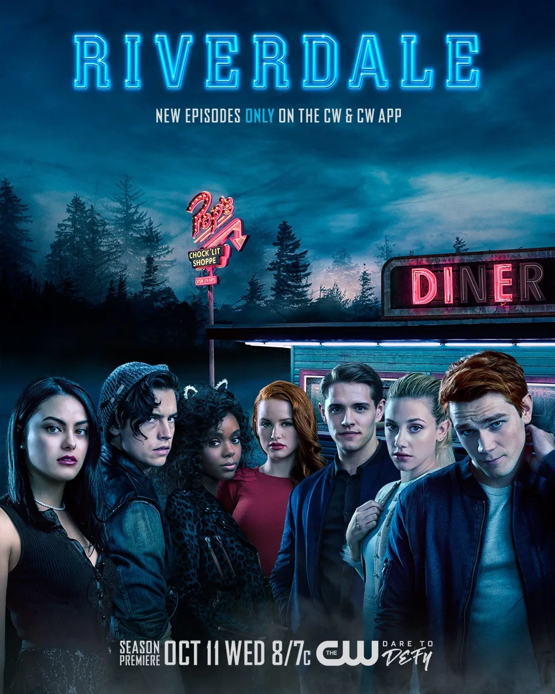 Cole Sprouse, Ashleigh Murray, Lili Reinhart, Camila Mendes, K.J. Apa, Madelaine Petsch, and Casey Cott in Riverdale (2017)