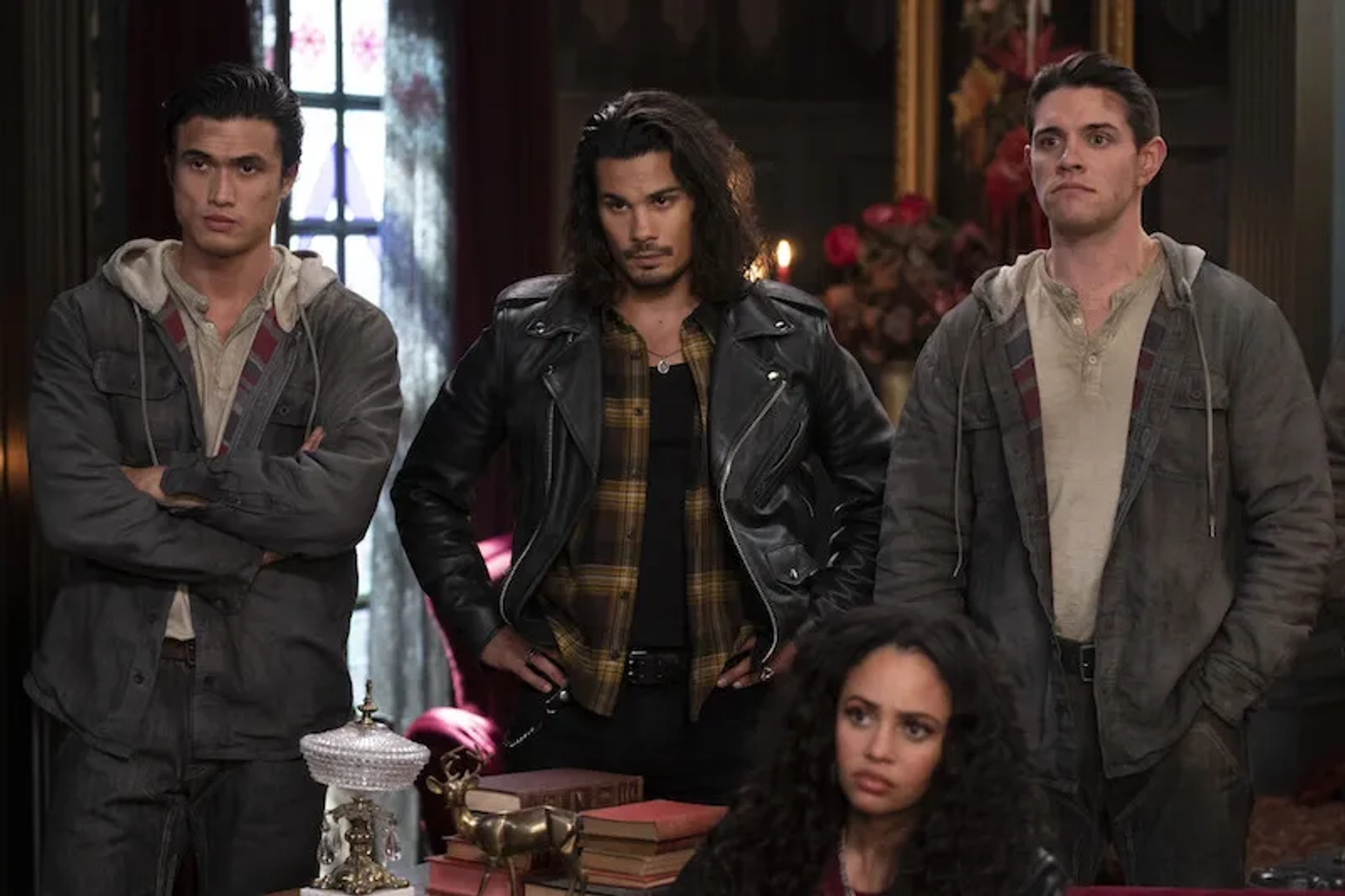 Vanessa Morgan, Drew Ray Tanner, Charles Melton, and Casey Cott in Riverdale: Chapter One Hundred and Seventeen: Night of the Comet (2022)