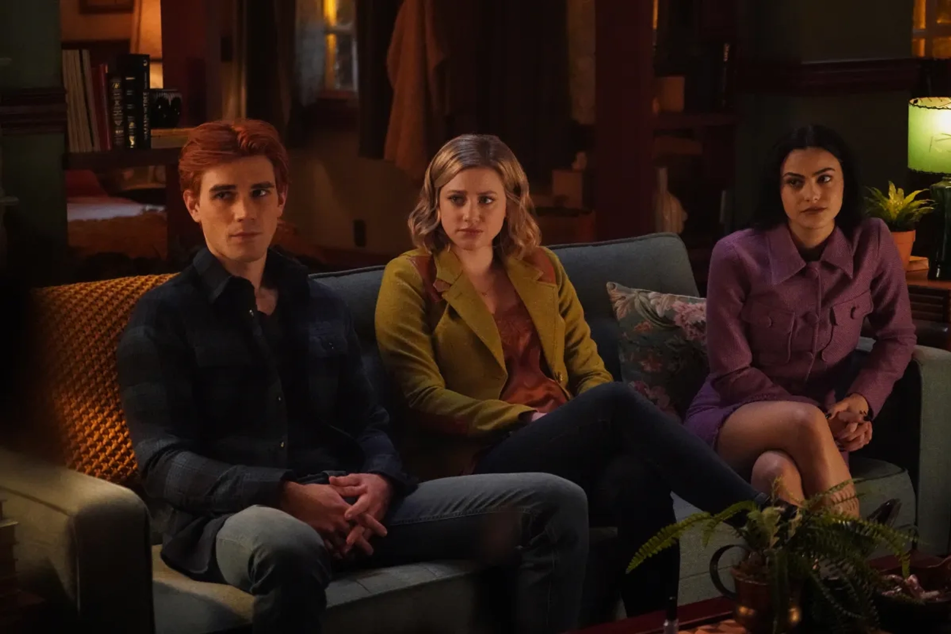 Lili Reinhart, Camila Mendes, and K.J. Apa in Riverdale: Chapter One Hundred and Eight: Ex-Libris (2022)