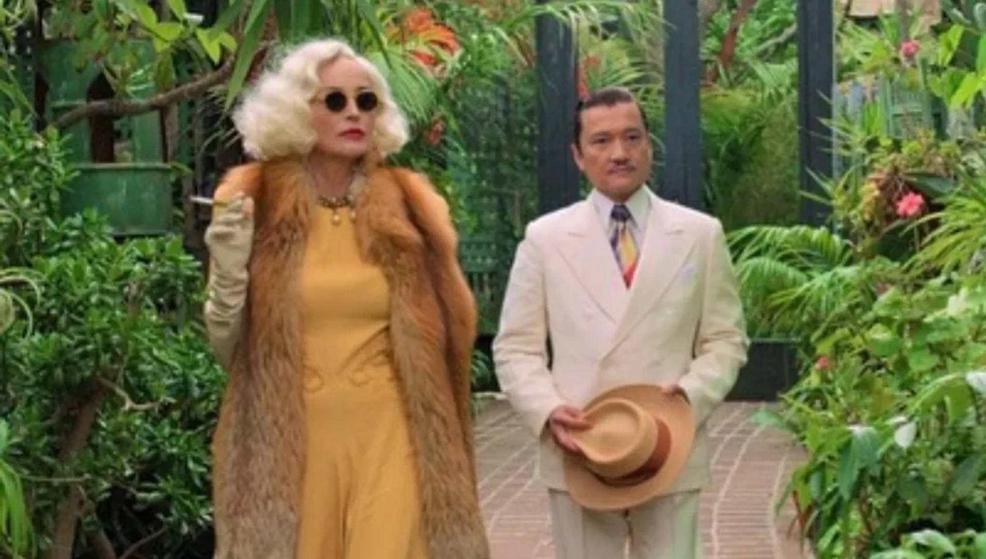 Sharon Stone and Jon Jon Briones in Ratched (2020)